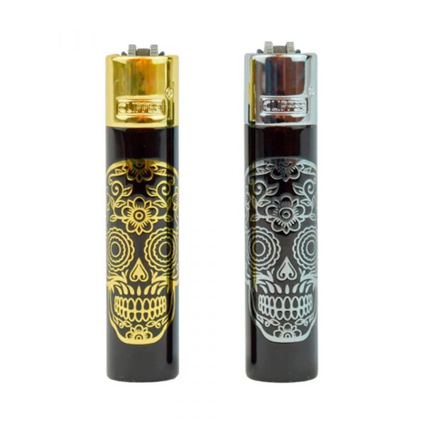 CLIPPER Metal Lighters MEX Skulls