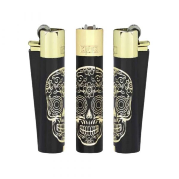 CLIPPER Metal Lighters MEX Skulls