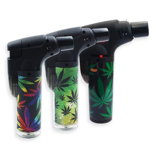 Leaf Stand Up Blow Jet Lighter