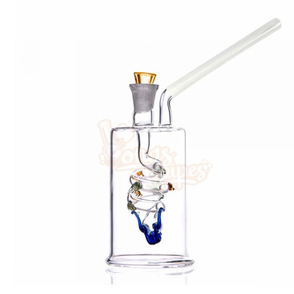 Mini Glass Water Pipe With Snake 11cm