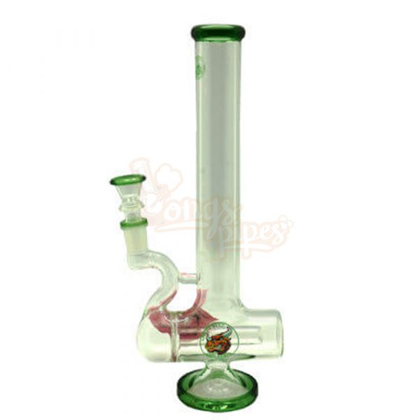 Agung Percolator Full Glass Bong 28cm Green