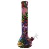 Glow In the Dark Graffiti Artist Silicone Beaker Bong 34cm