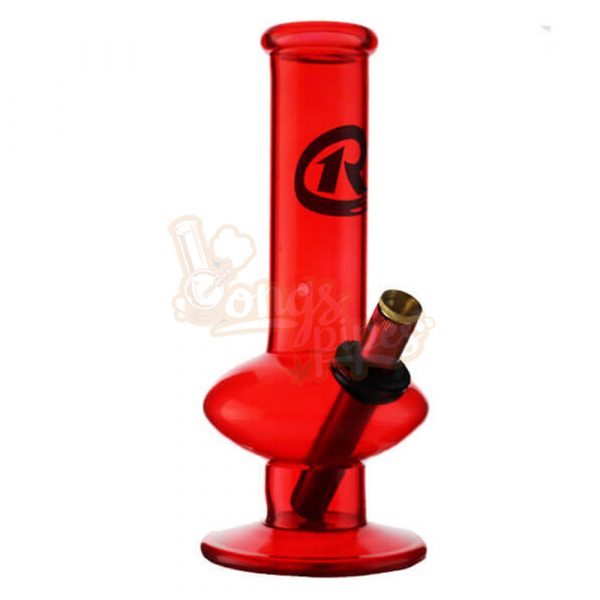 Roddi Small Coloured Stubby Glass Bonza Waterpipe Red