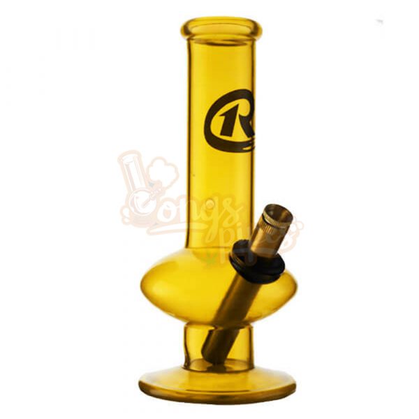 Roddi Small Coloured Stubby Glass Bonza Waterpipe Yellow