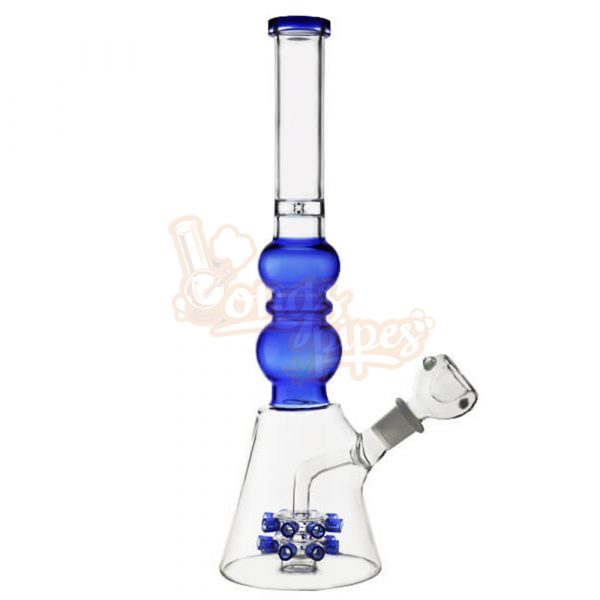 Spikey Tubes Beaker Waterpipe 35cm Blue