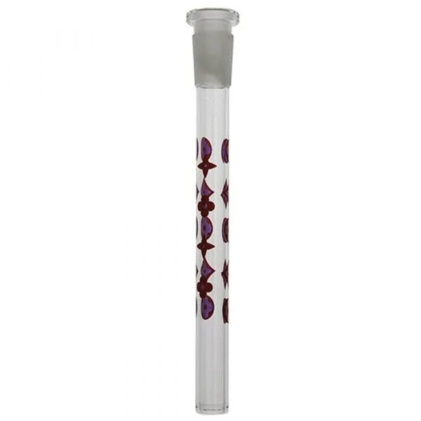 Coloured LV Diamond Glass Stem 17cm