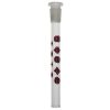 Coloured LV Diamond Glass Stem 17cm