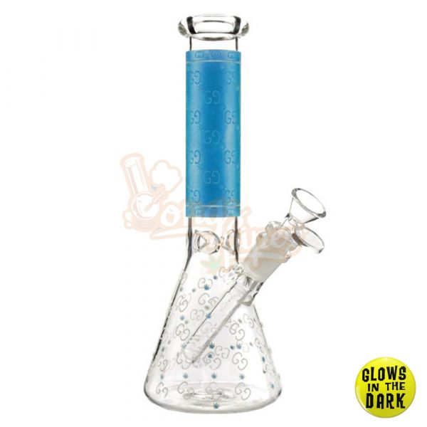 Glow In The Dark Gucci Bong 26cm Blue