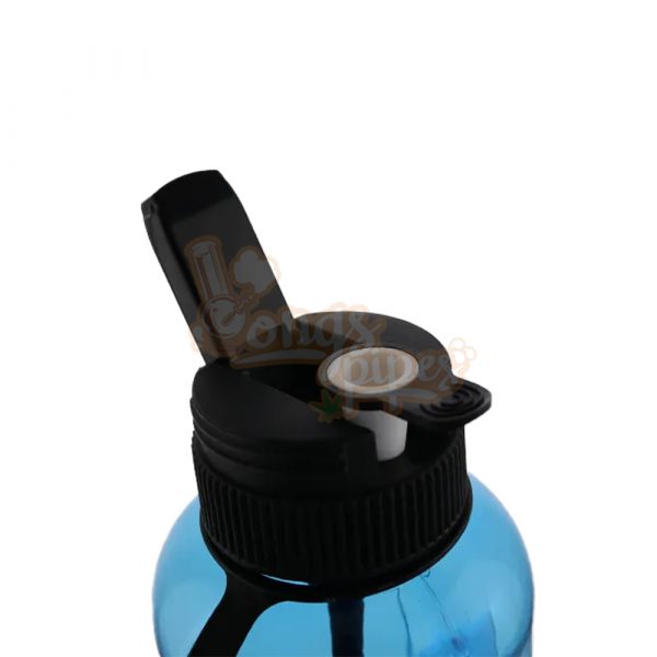 1 Litre Water Bottle Bong 23cm Blue