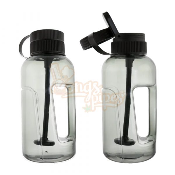 1 Litre Water Bottle Bong 23cm Grey