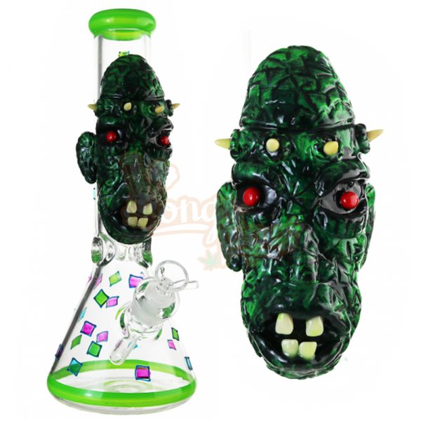 3D The Green Monster Waterpipe 7mm Beaker