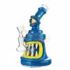 3D Trouble Maker Blue Monster Glass Bong