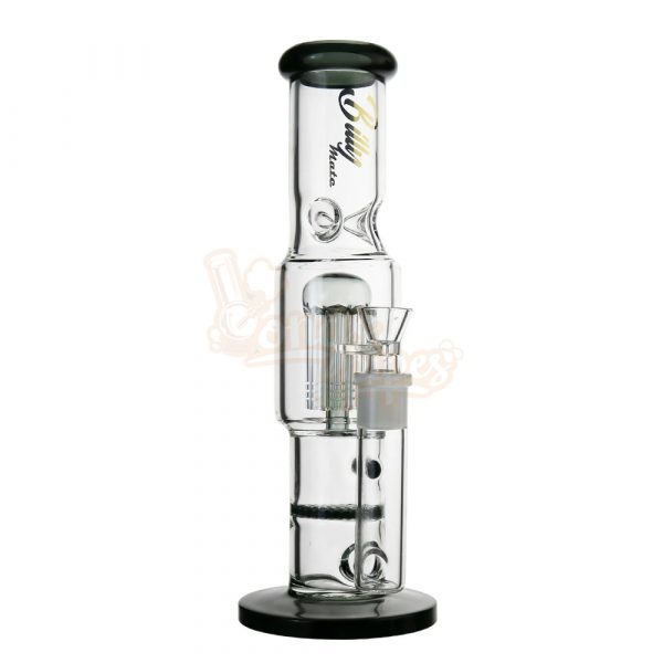 Straight Double Chamber Bong 35cm