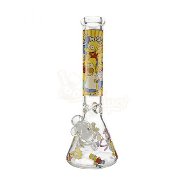 The Simpsons Donut Party Glass Beaker 25cm