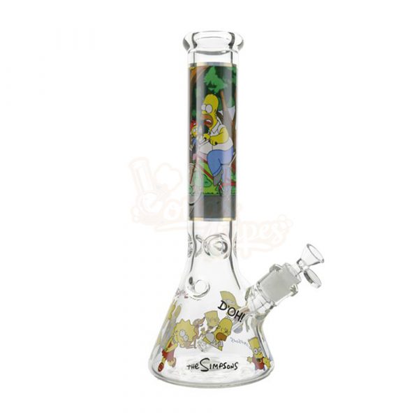 The Simpsons Donut Party Glass Beaker 25cm