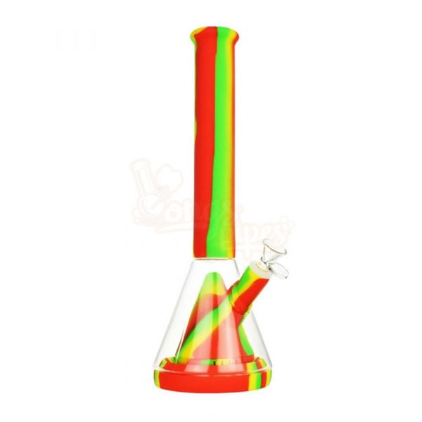 Trichrome Dual Silicone Glass Beaker 35cm