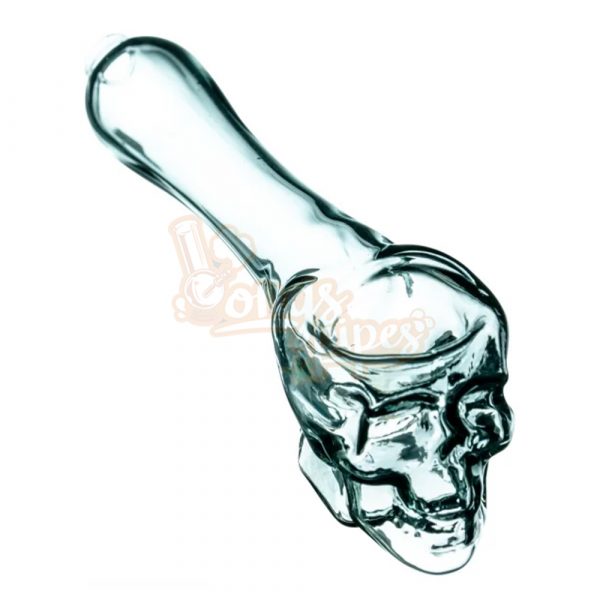 Skull Mini Spoon Glass Pipe 11cm