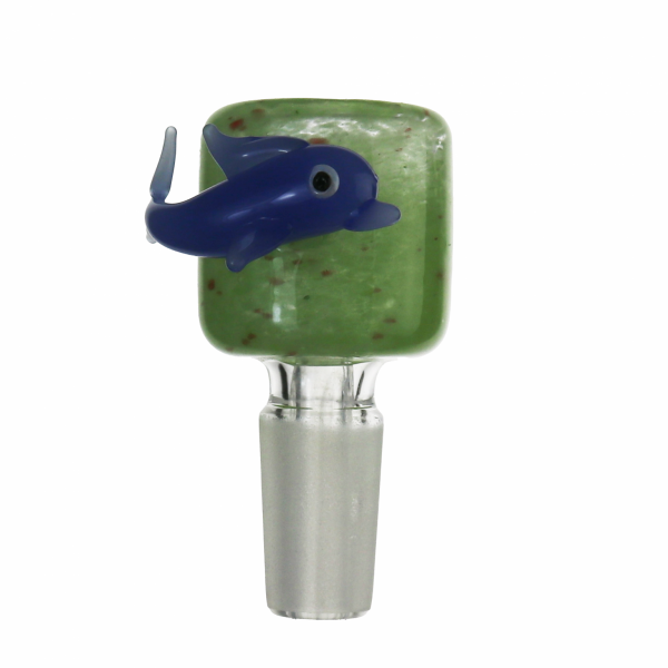 Dolphin Glass Cone Piece 14mm - Image 2