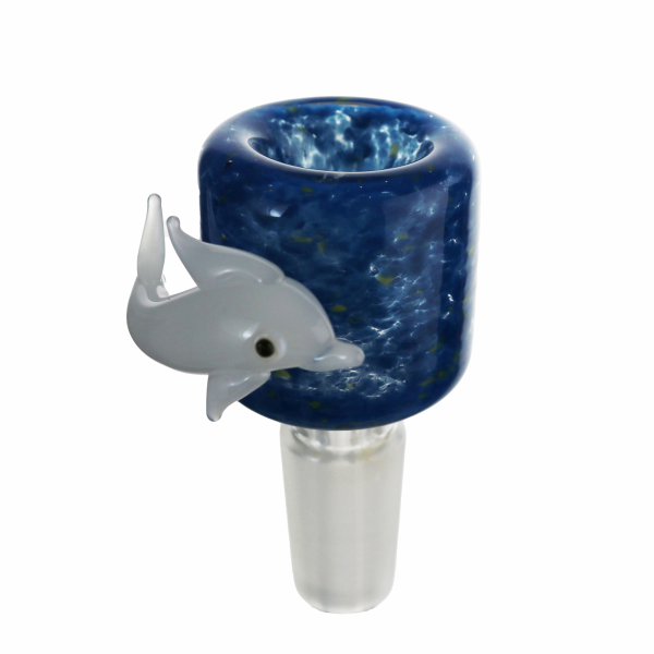 Dolphin Glass Cone Piece 14mm - Image 3