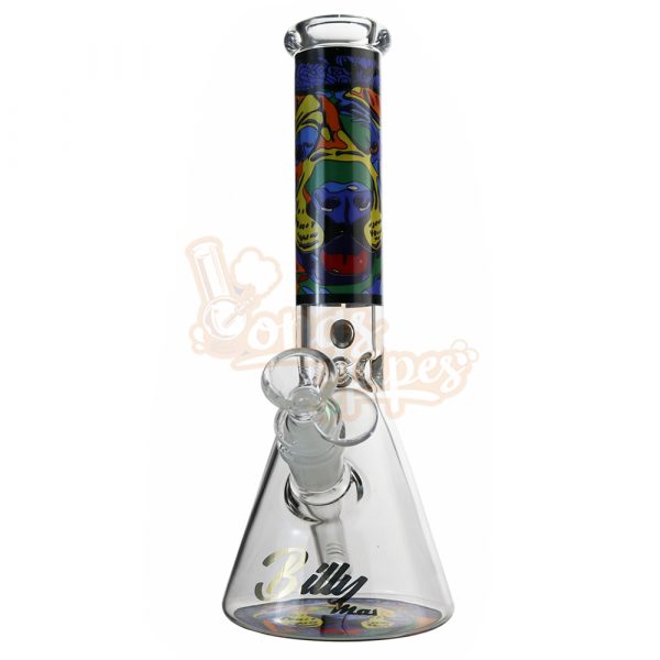 Billy Mate Puppy Abstract Beaker Bong 25cm