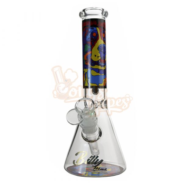 Billy Mate Puppy Abstract Beaker Bong 25cm