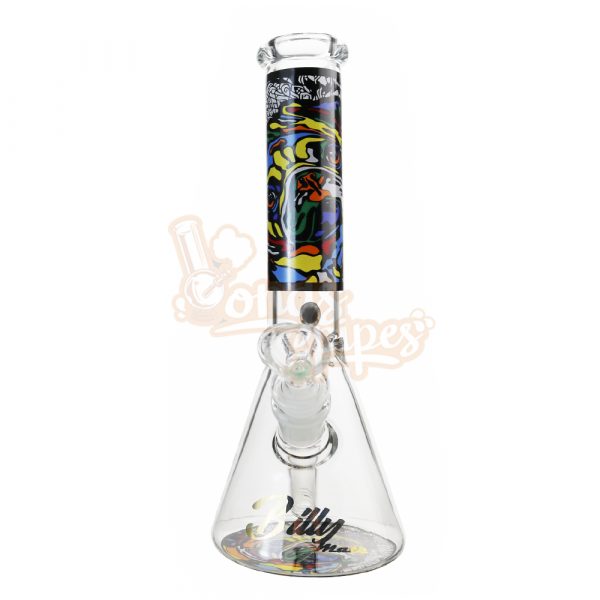 Billy Mate Puppy Abstract Beaker Bong 25cm