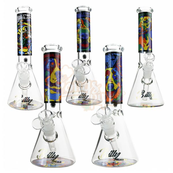 Billy Mate Puppy Abstract Beaker Bong 25cm