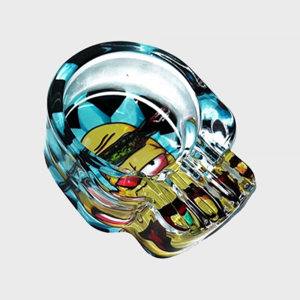 Rick and Morty Thick Glass Skull Shaped Astray