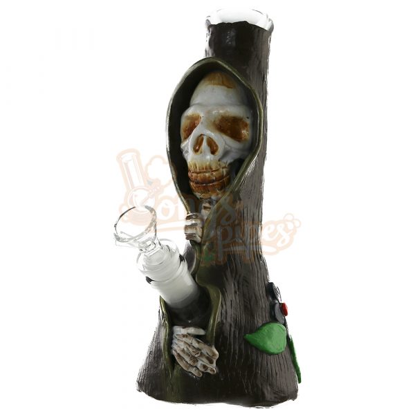 3D Grim Reaper Beaker Bong 25cm Amber