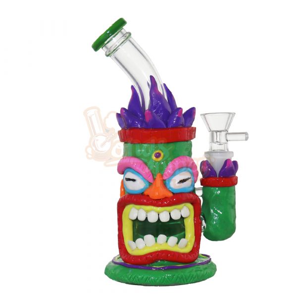 3D Printed Bongs Totem Monster 25cm Green