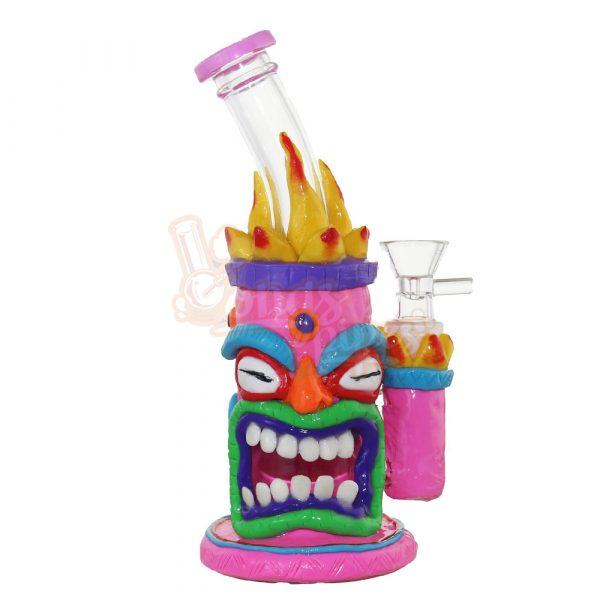 3D Printed Bongs Totem Monster 25cm Pink