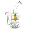 Double Ring Pineapple Glass Bong 21cm