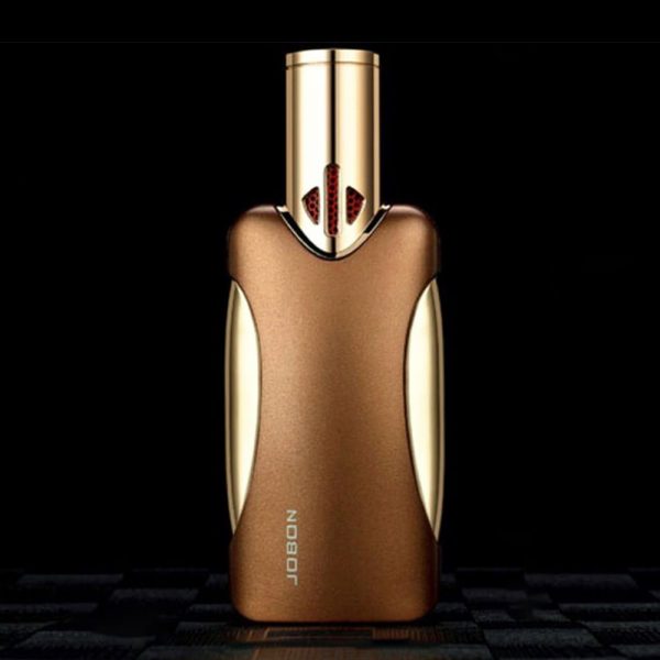 JOBON Jet Lighter 4 Flames Gift Set Gold