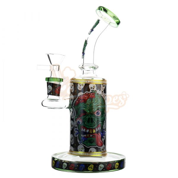 Skulls Dab bong 25cm Yellow Green