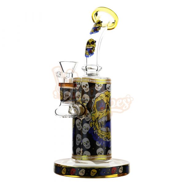 Skulls Dab bong 25cm Yellow