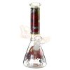 Skulls Glass Beaker Bong 25cm Yellow