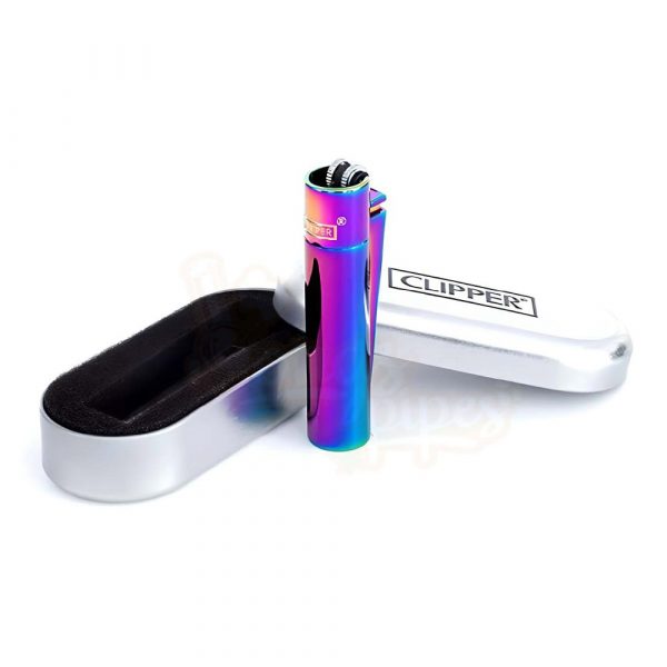 CLIPPER Lighter Icy With Silver Case