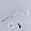 Combo X2 Bunny Sweet Puff Glass Pipe 14cm Pink Bunny and Balancer