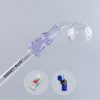 Combo X2 Bunny Sweet Puff Glass Pipe 14cm Purple and Balancer