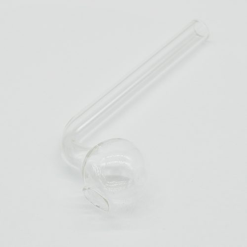 Curved Sweet Puff Glass Pipe 11cm Coloured Balancer