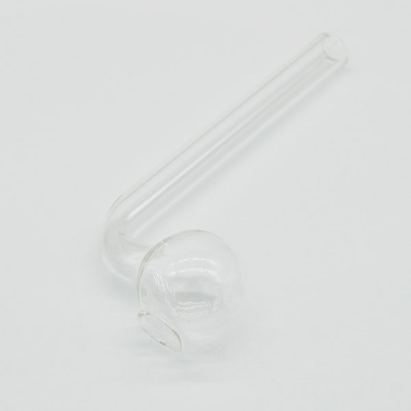 Curved Sweet Puff Glass Pipe 11cm Coloured Balancer