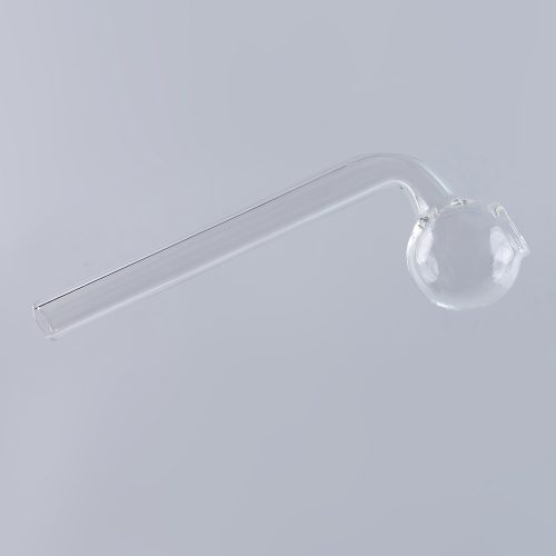 Curved Sweet Puff Glass Pipe 11cm Coloured Balancer