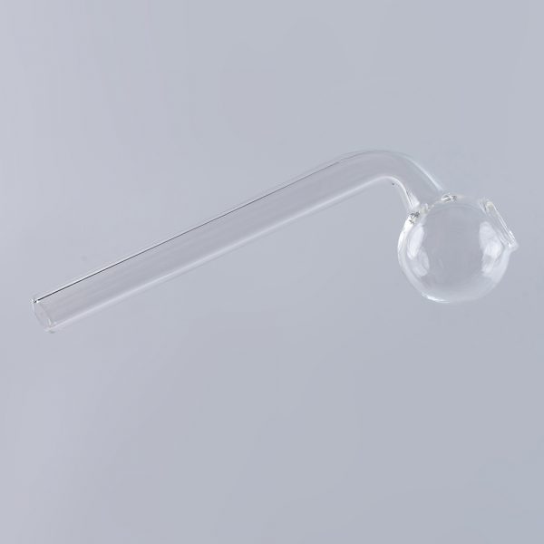 Curved Sweet Puff Glass Pipe 11cm Coloured Balancer