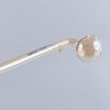 Curved Sweet Puff Glass Pipe 14cm Gold Balancer
