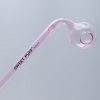 Curved Sweet Puff Glass Pipe 14cm Pink Balancer