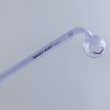 Curved Sweet Puff Glass Pipe 14cm Purple Balancer