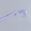 Curved Sweet Puff Glass Pipe 14cm Purple Balancer