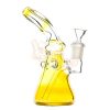 Gold Fumed Blaze Glass Bong 17cm