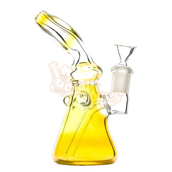 Gold Fumed Blaze Glass Bong 17cm