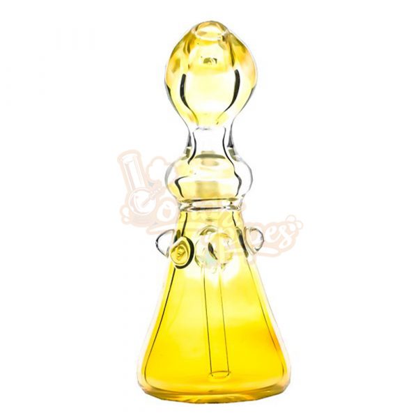 Gold Fumed Blaze Glass Bong 17cm